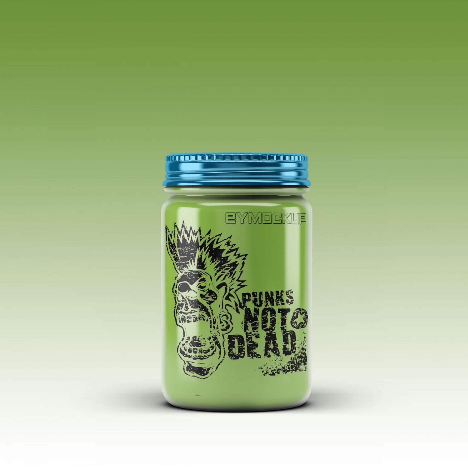 Download Glass Powder Jar Mockup