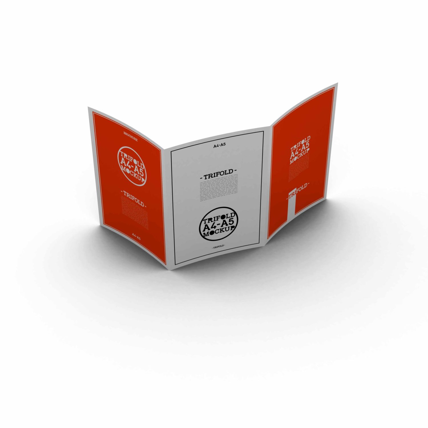 Quality Tri-Fold brouchure Mockup