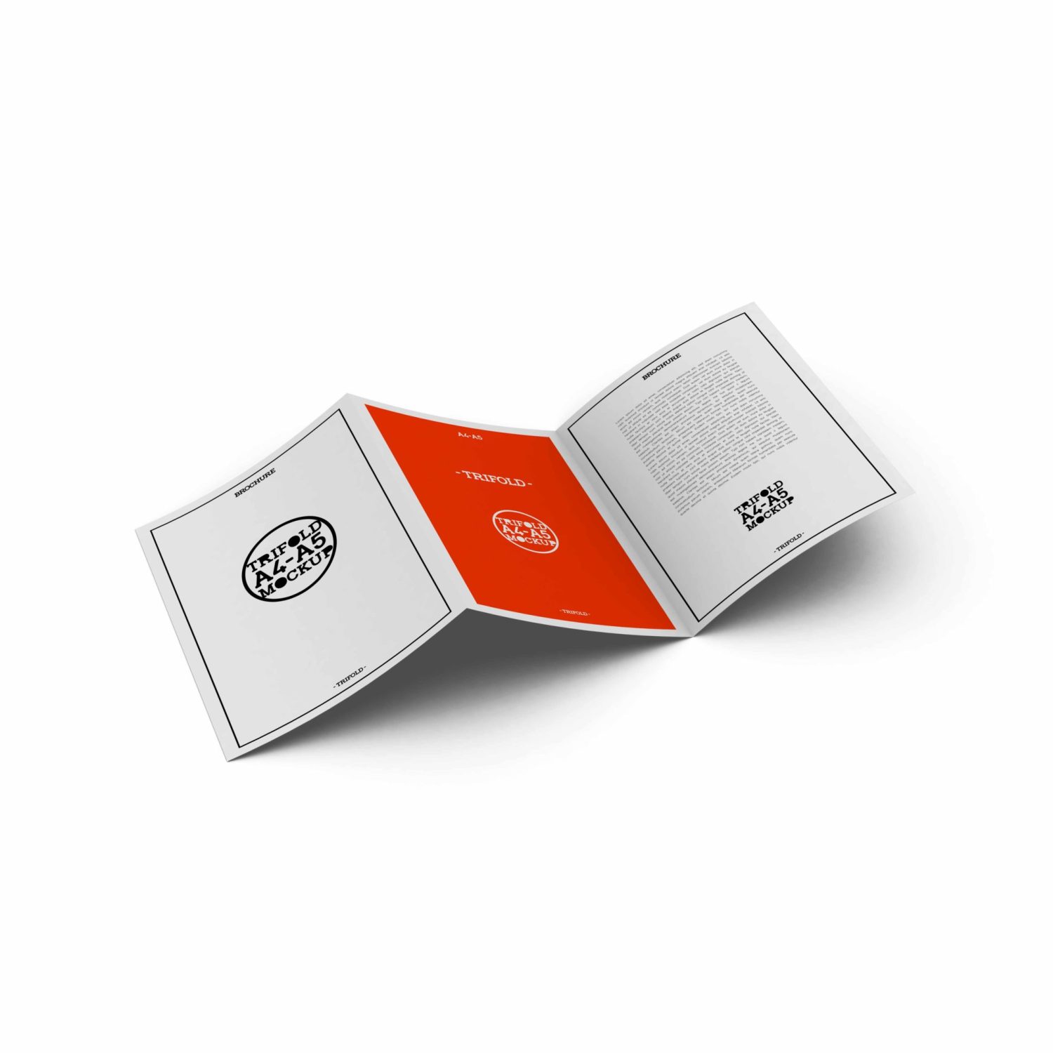 Tri-Fold brouchure Mockup
