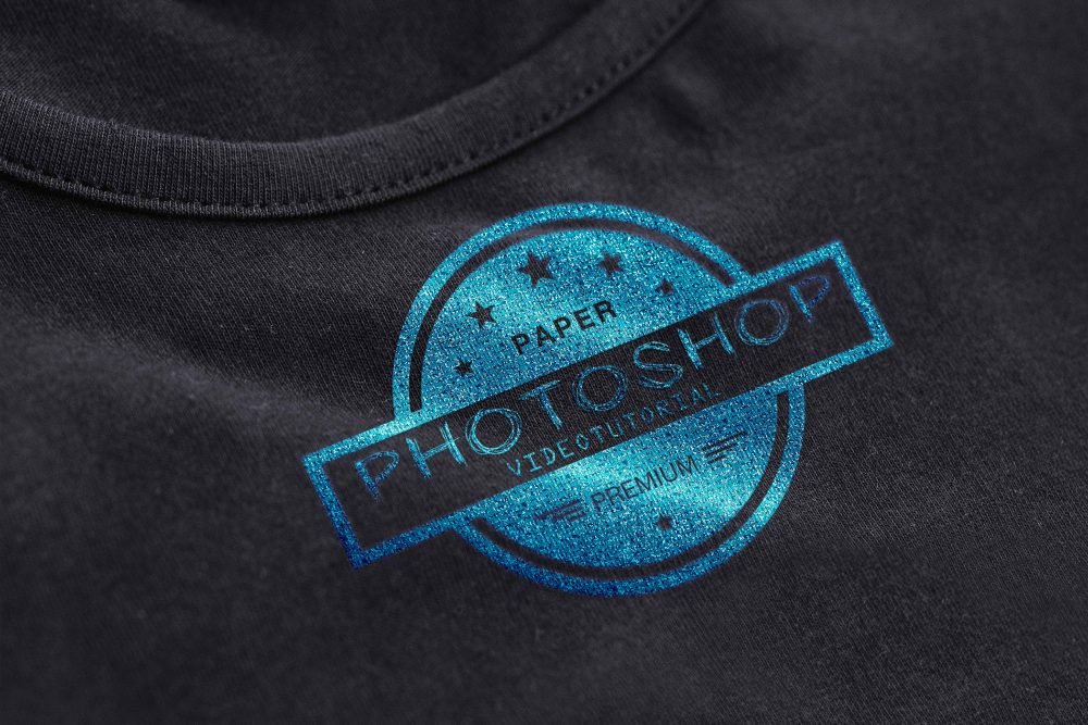 Download Black Tshirt Logo Mockup
