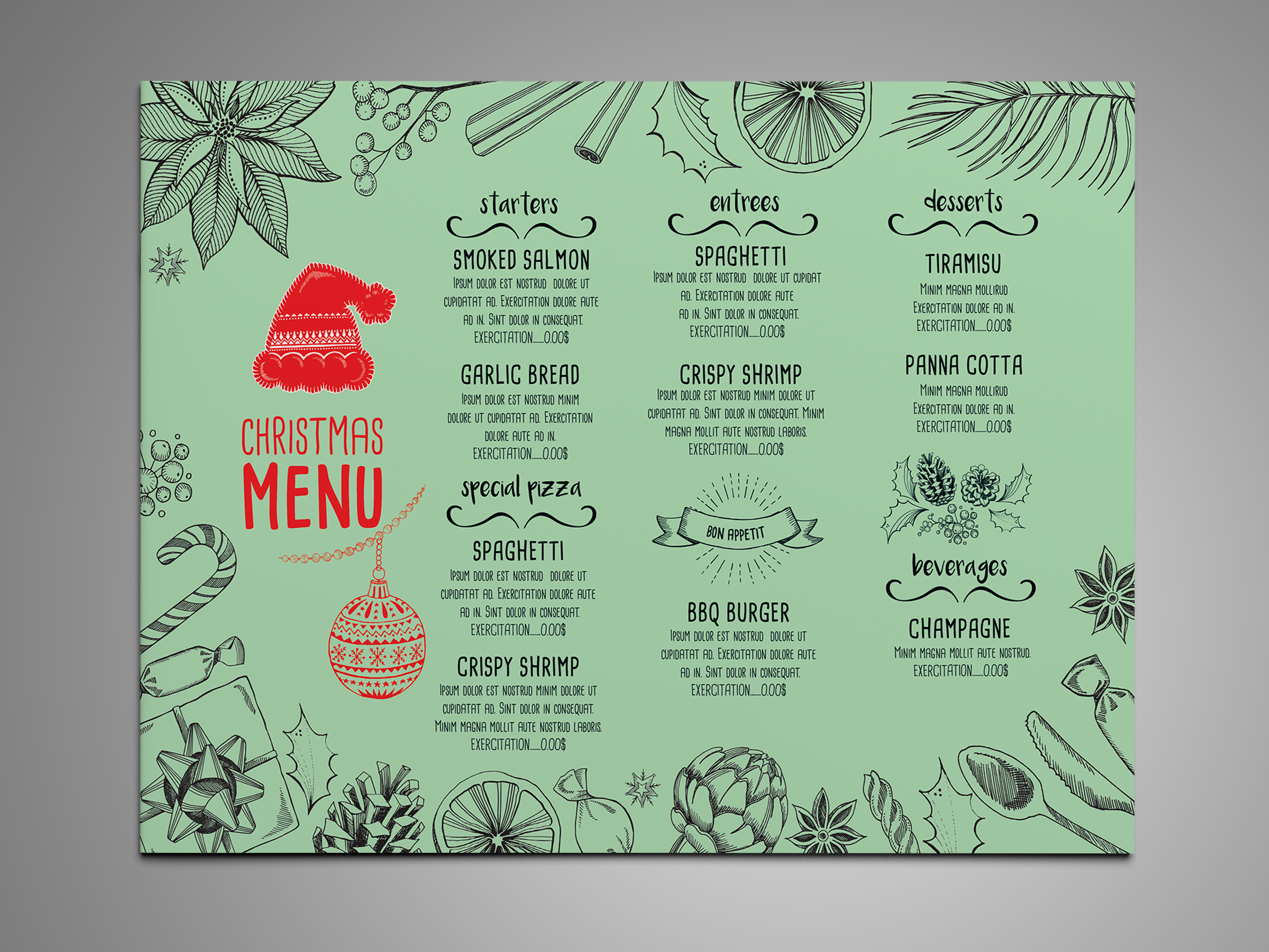 Eye Catching 4 Restaurant Menu Templates EyMockup