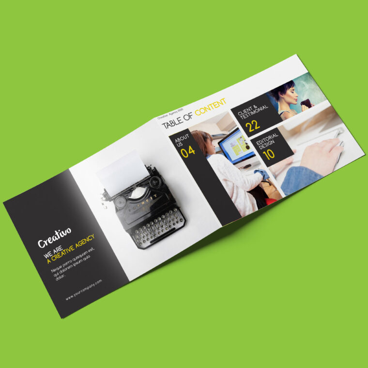 Download Photorealistic Square Brochure Mockup Eymockup PSD Mockup Templates