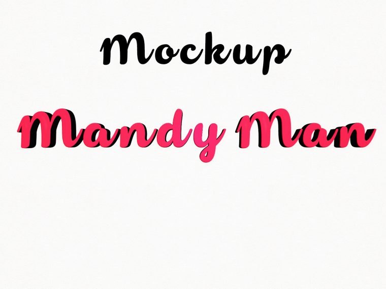 Mandy Man 3D Mockups