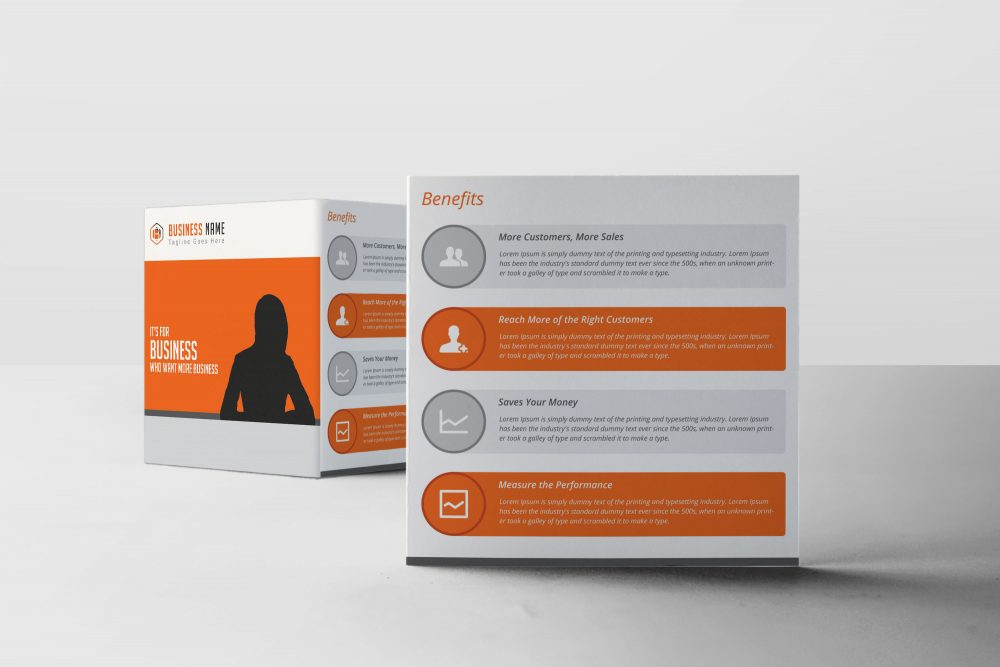 Download Photorealistic Square Brochure Mockup Eymockup PSD Mockup Templates