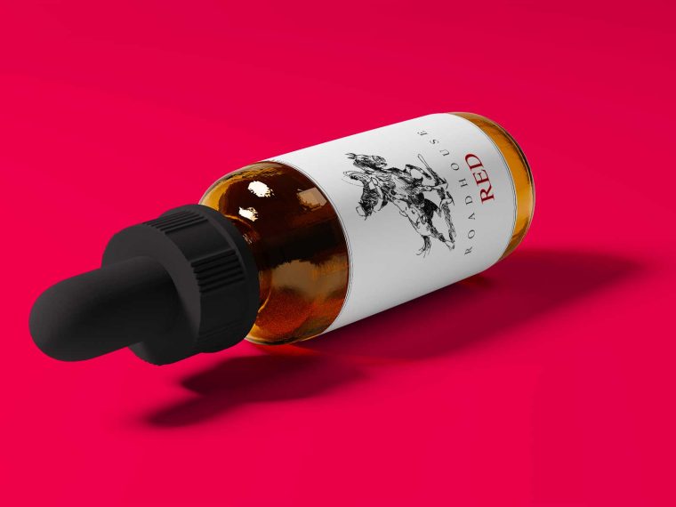 Download Mustard Oil Glass Bottle Label Mockup | eyMockup