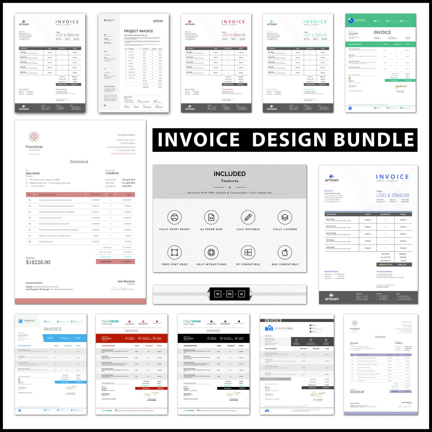 Amazing Design Invoice Bundle