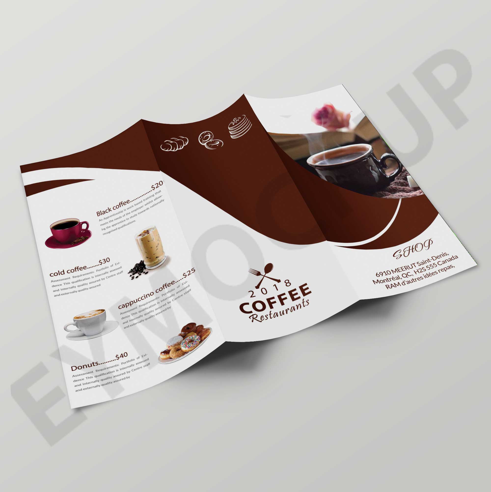 Coffee Tri-Fold Brochure