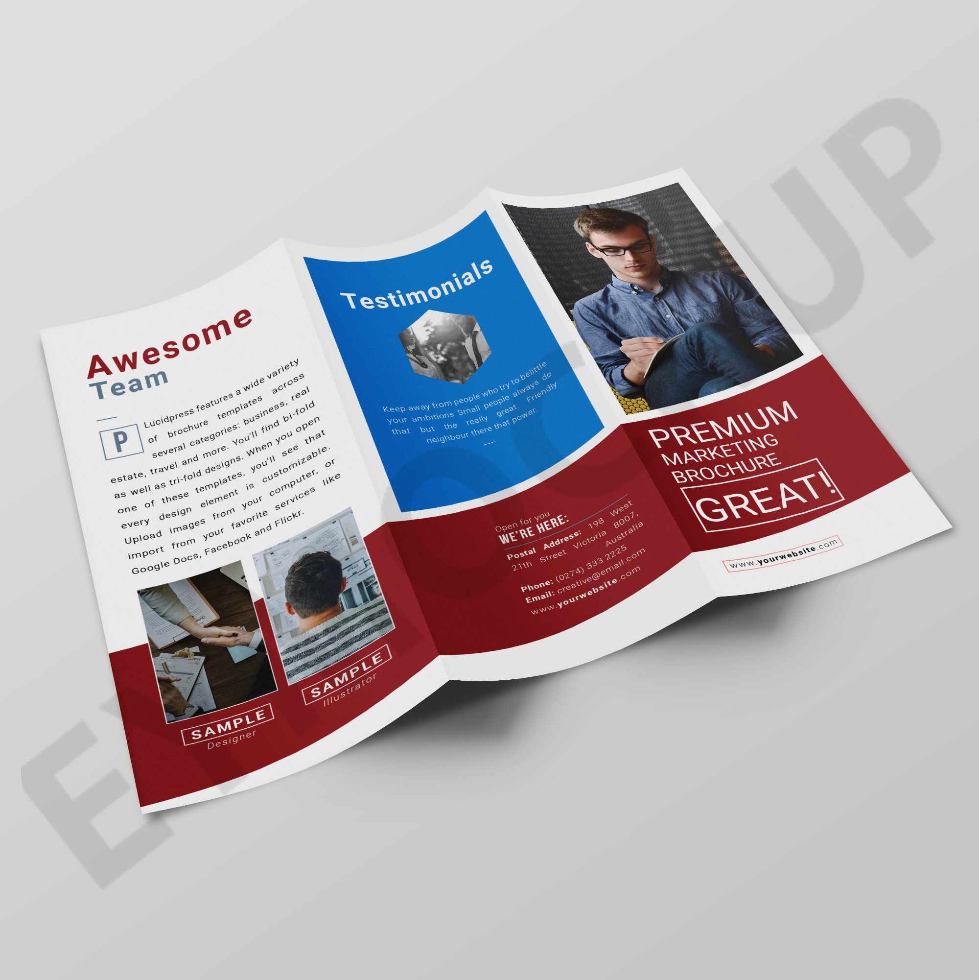 openoffice tri fold brochure template