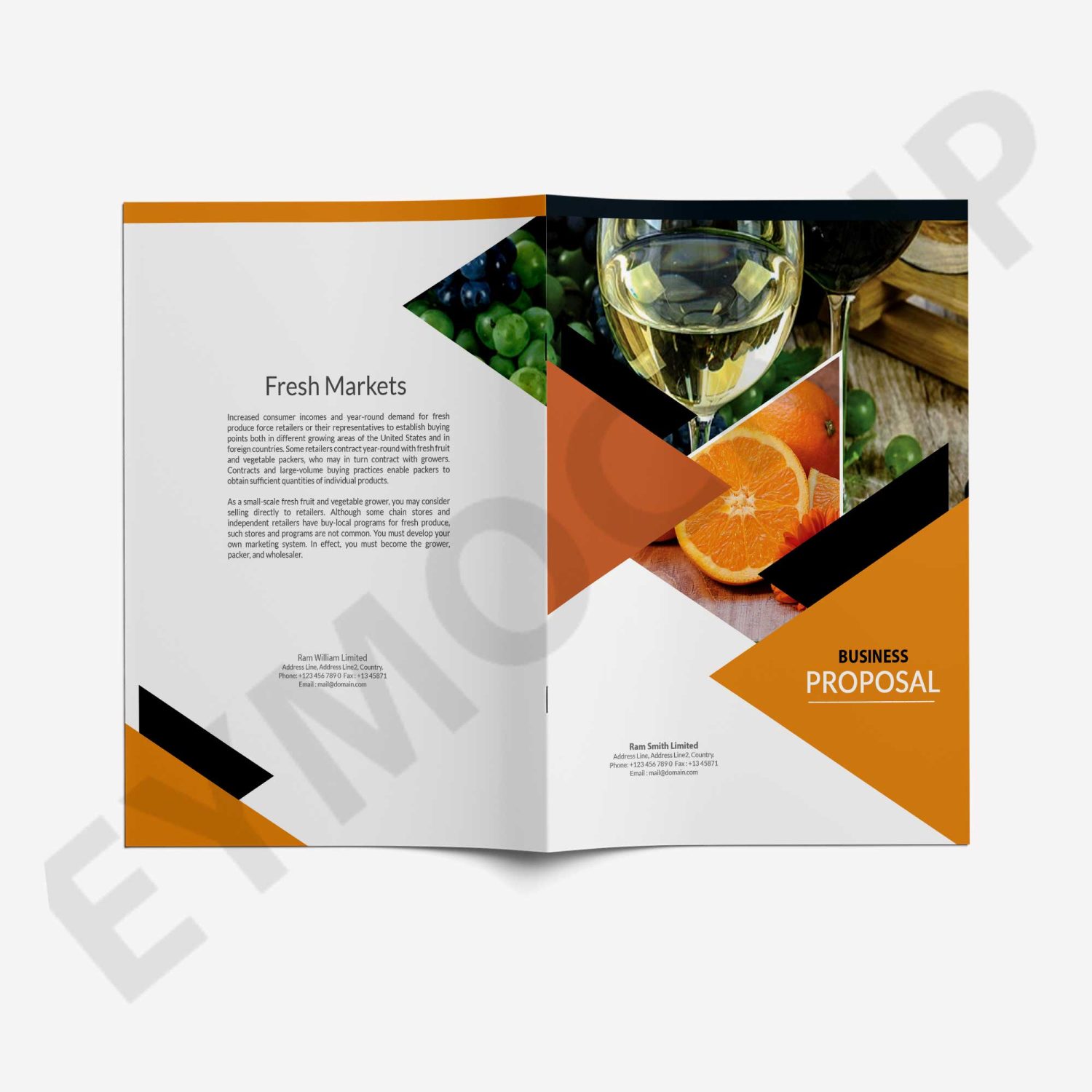 Fruit Store Catalog Brochure Template