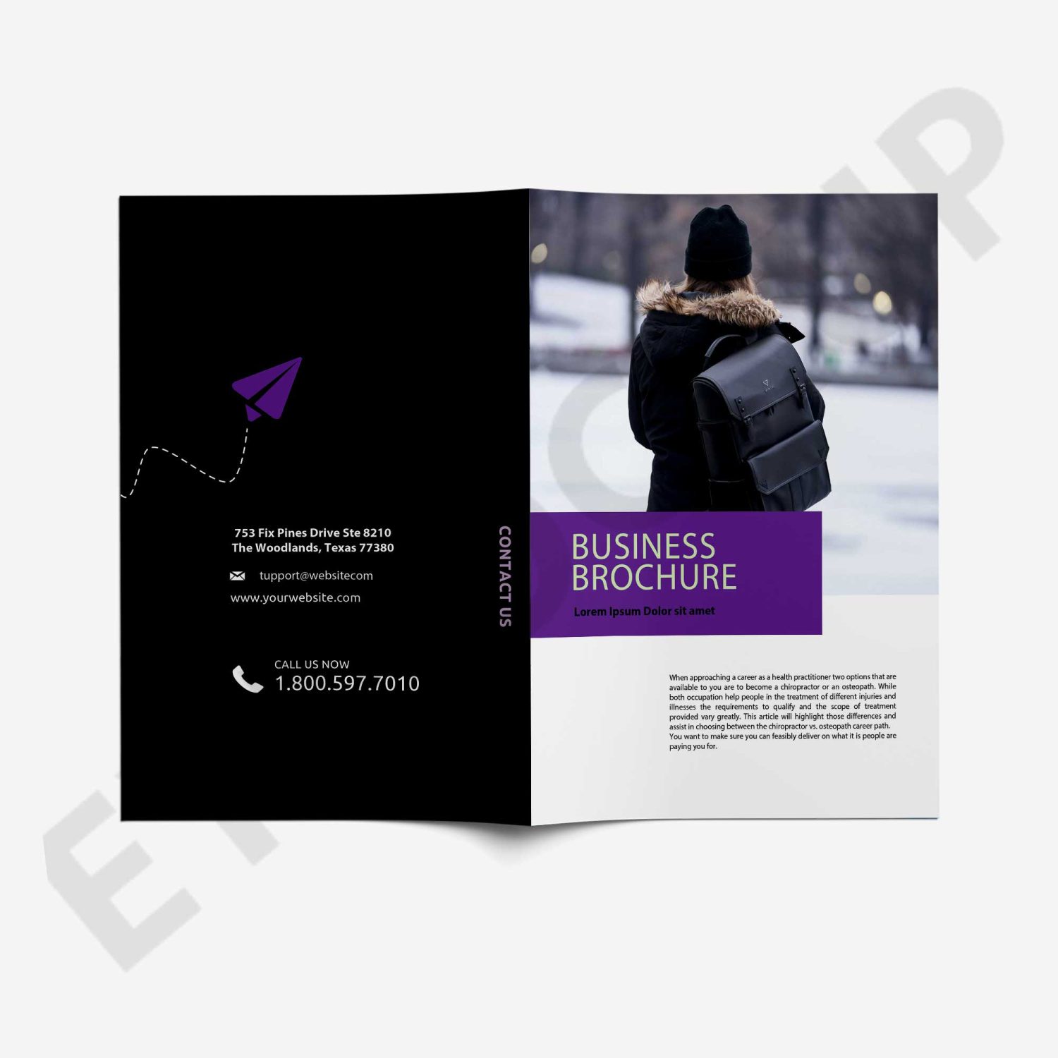 Bi-Fold Brochure Template