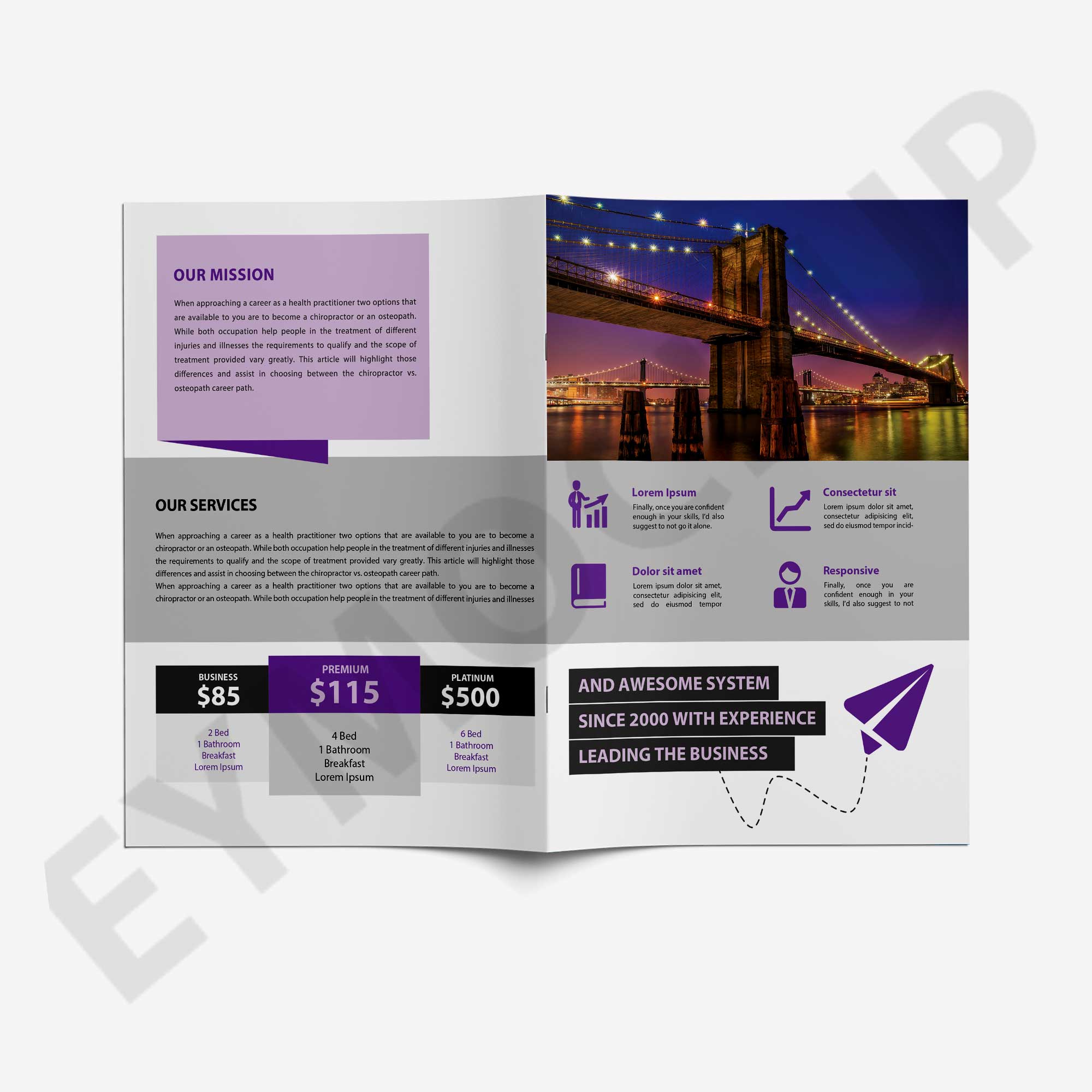 Bi-Fold Brochure Template