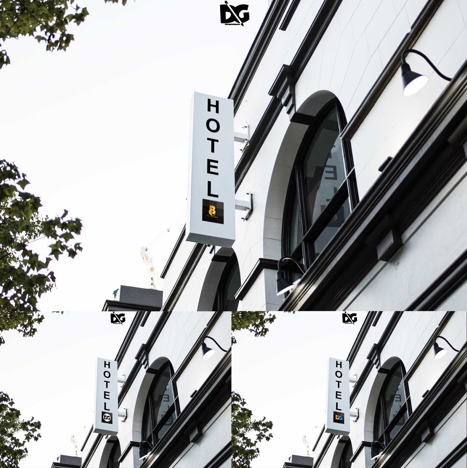 Hotel Logo PSD Mockups
