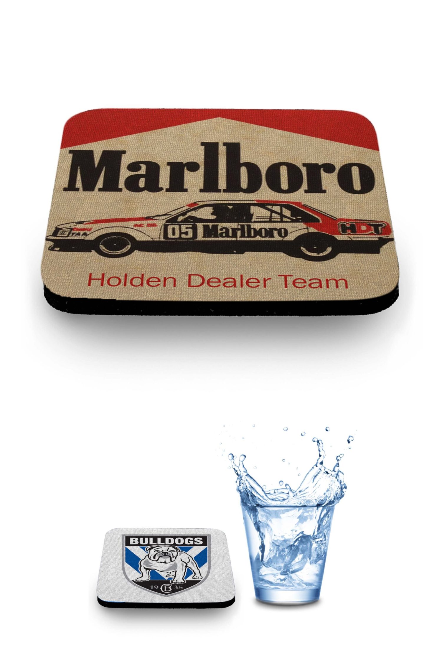 Realistic New Coasters Mockups