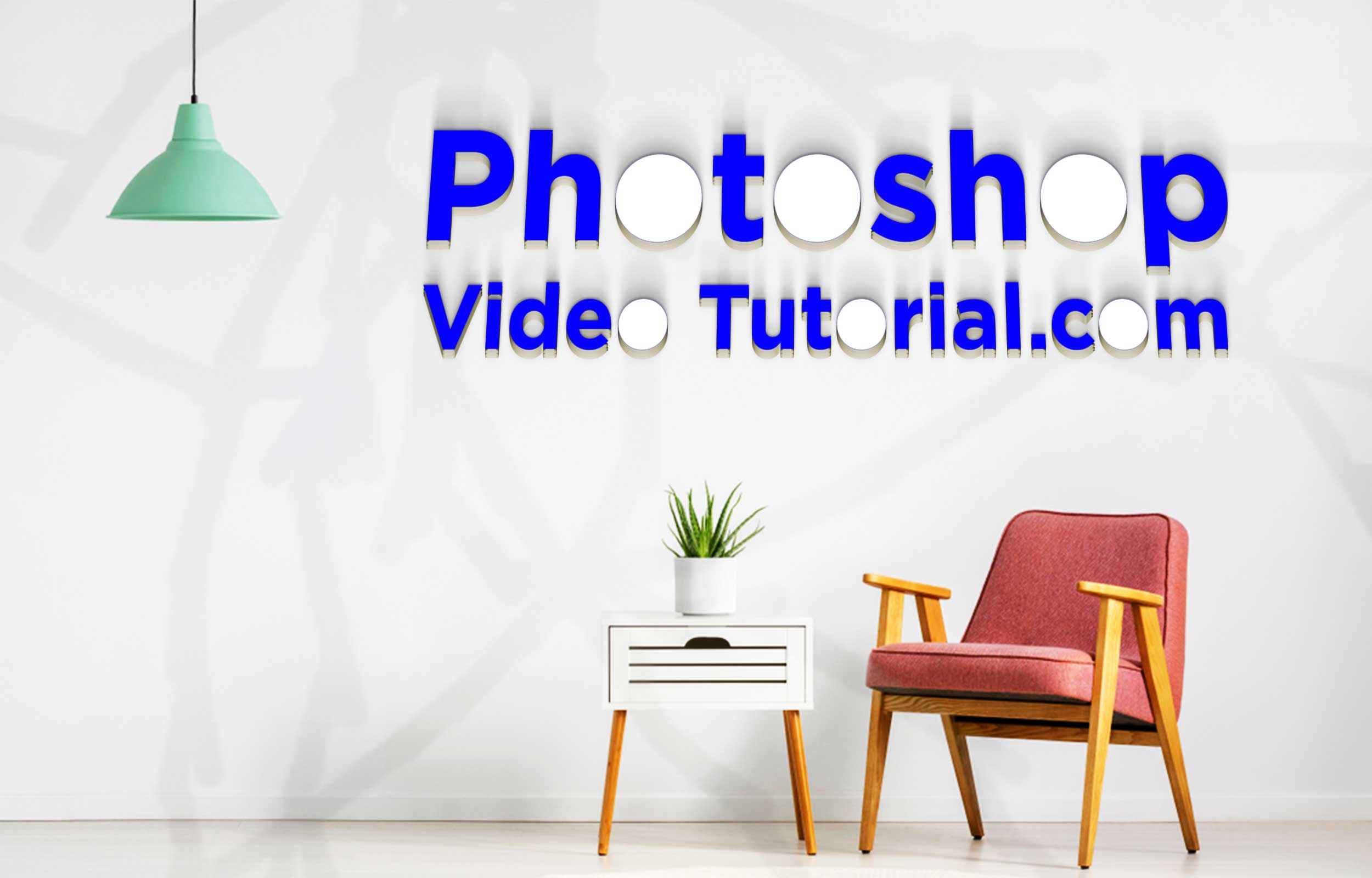 New Realistic Wall Logo Mockup 2018