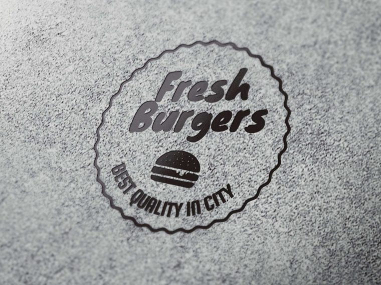 Burger Label Mockup