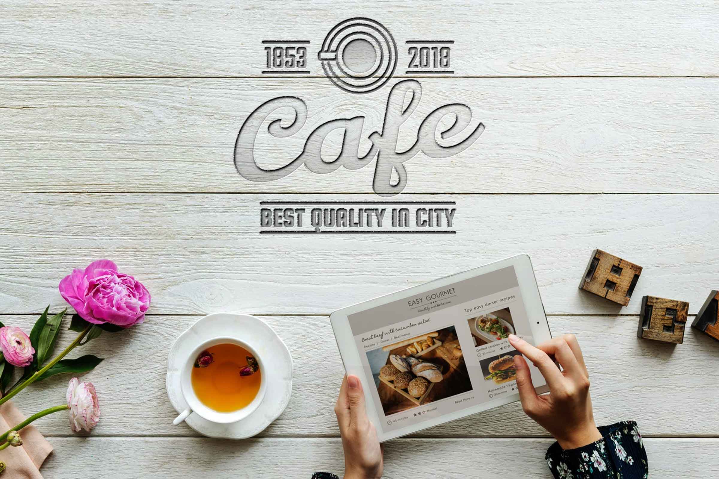 Download Vintage Cafe Brand Mockup