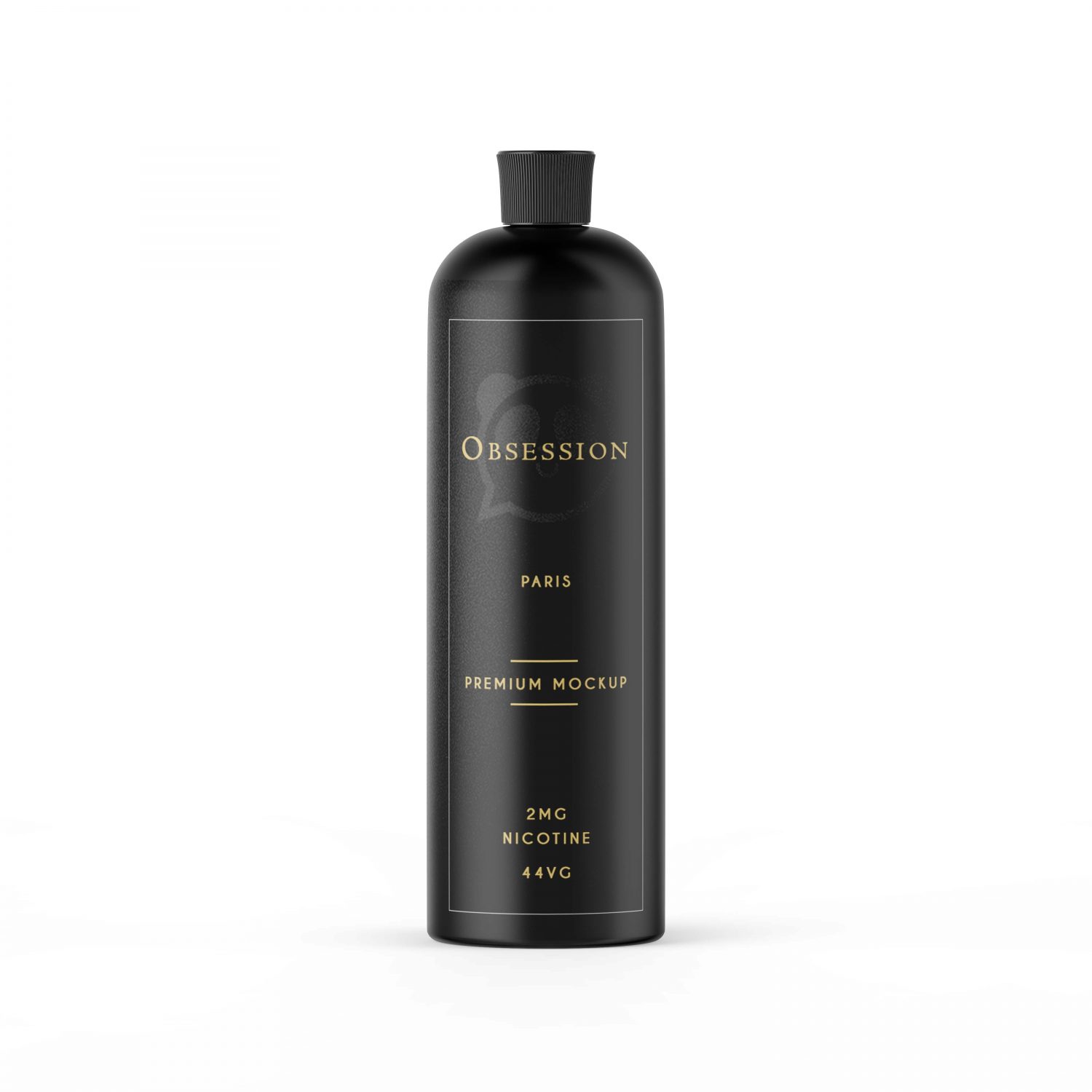 Download Beautiful Matte Shampoo Bottle Label Mockup | eyMockup