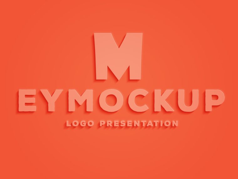 Plastic Sheet Logo Mockup