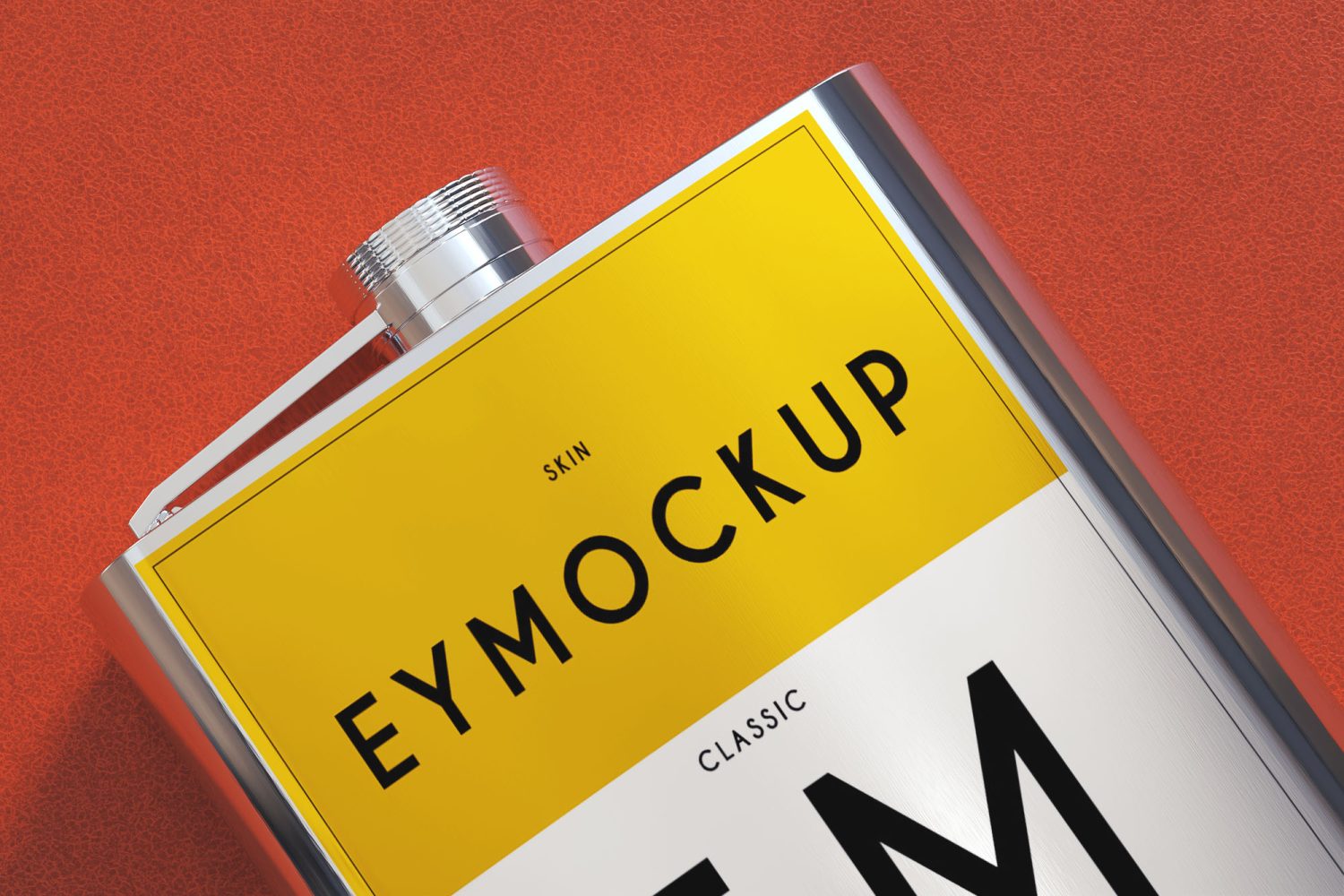 Download Coolest Flask Label Presentation Mockup