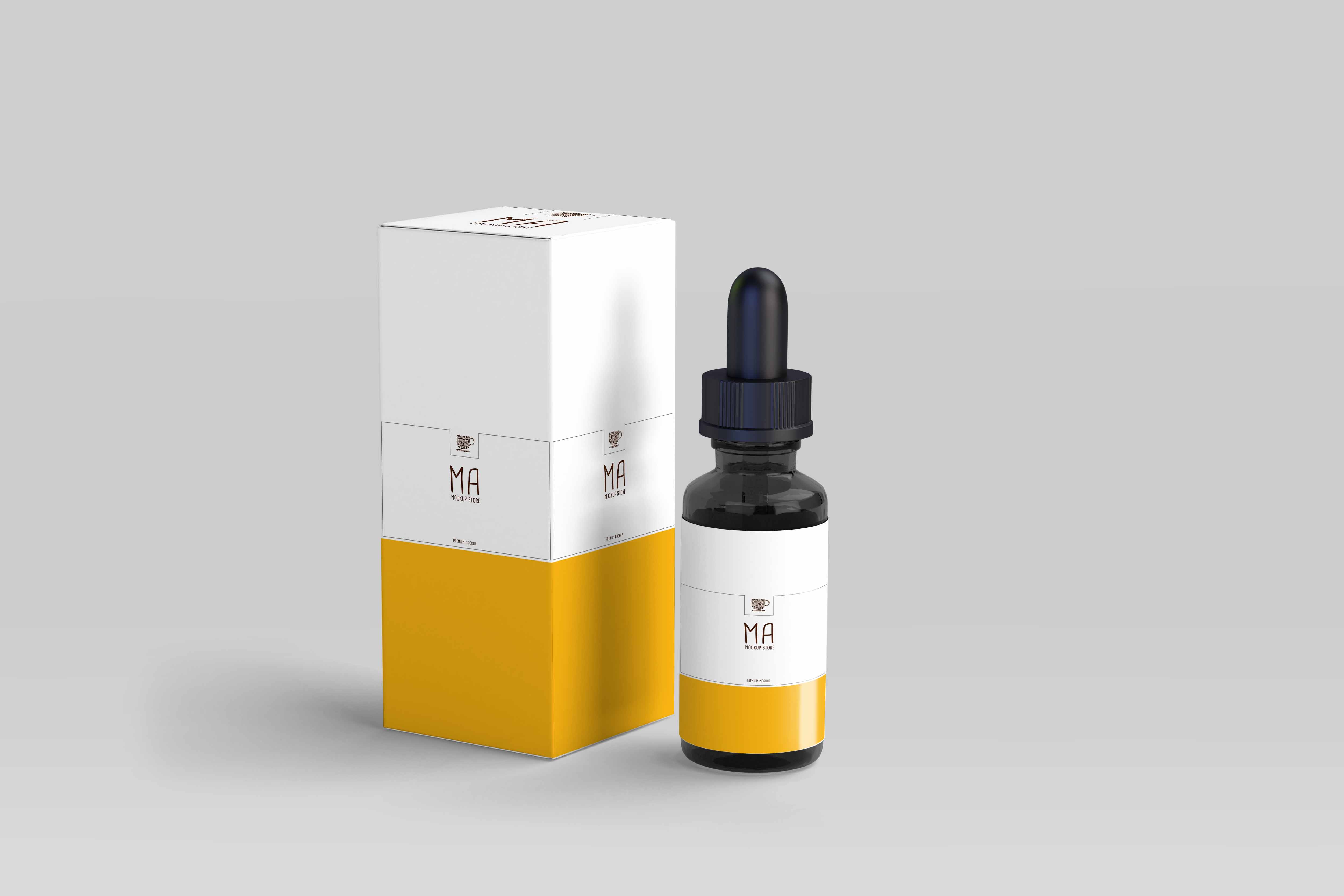Download Eye Dropper Pakaging Box Mockup | eyMockup