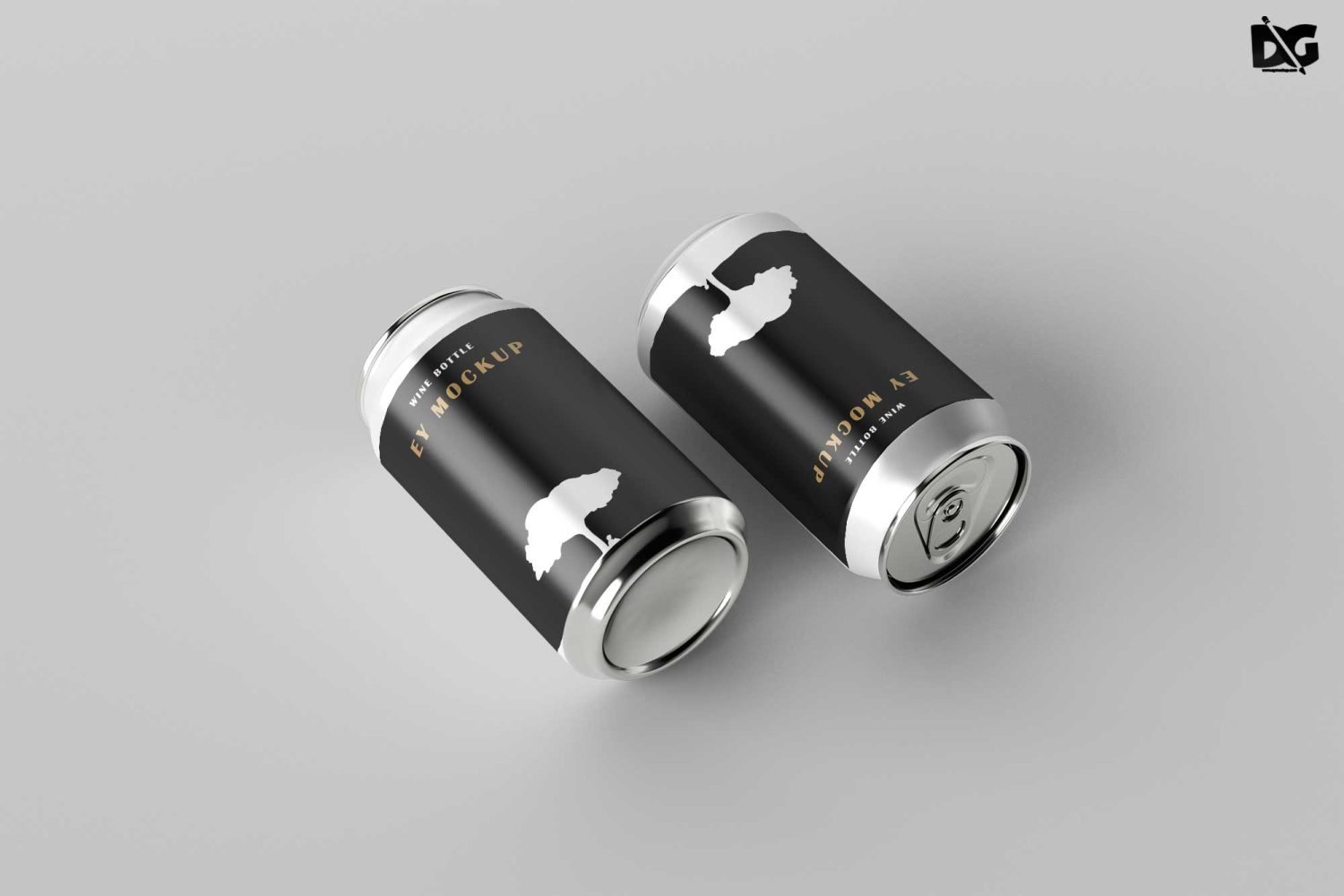 Download Premium Beer Can Label Mockup