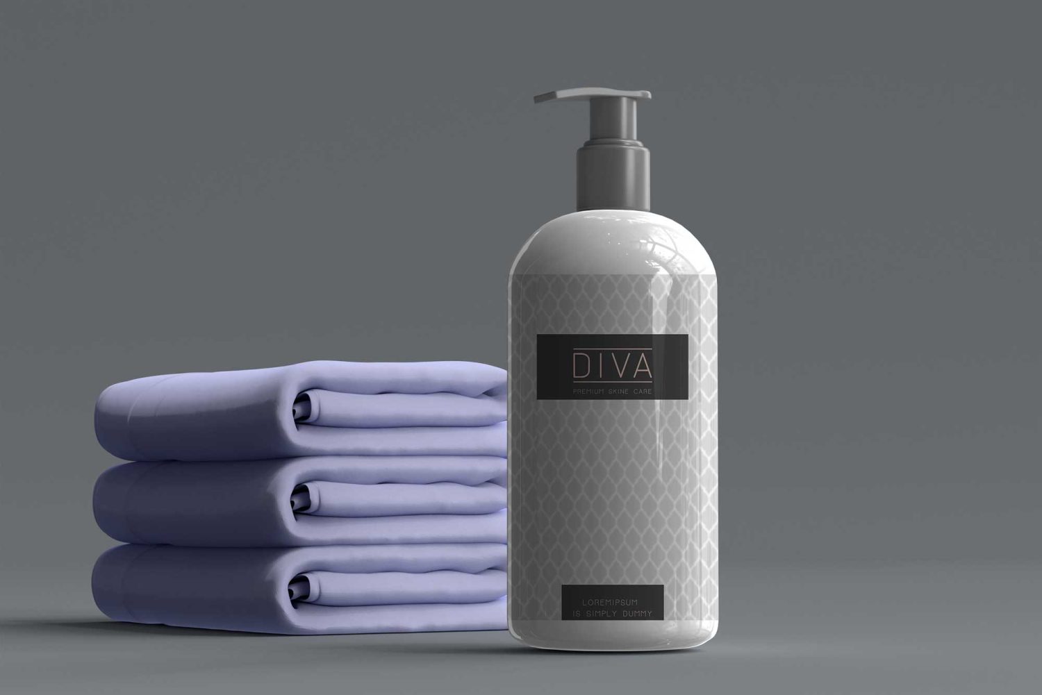 Premium Cosmetic Scene Label Mockup