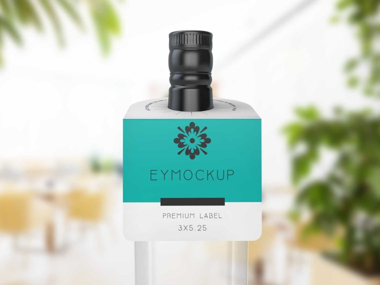 Bottle Neck Label Mockup