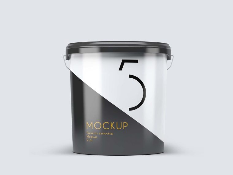 Paint Bucket Label Mockup