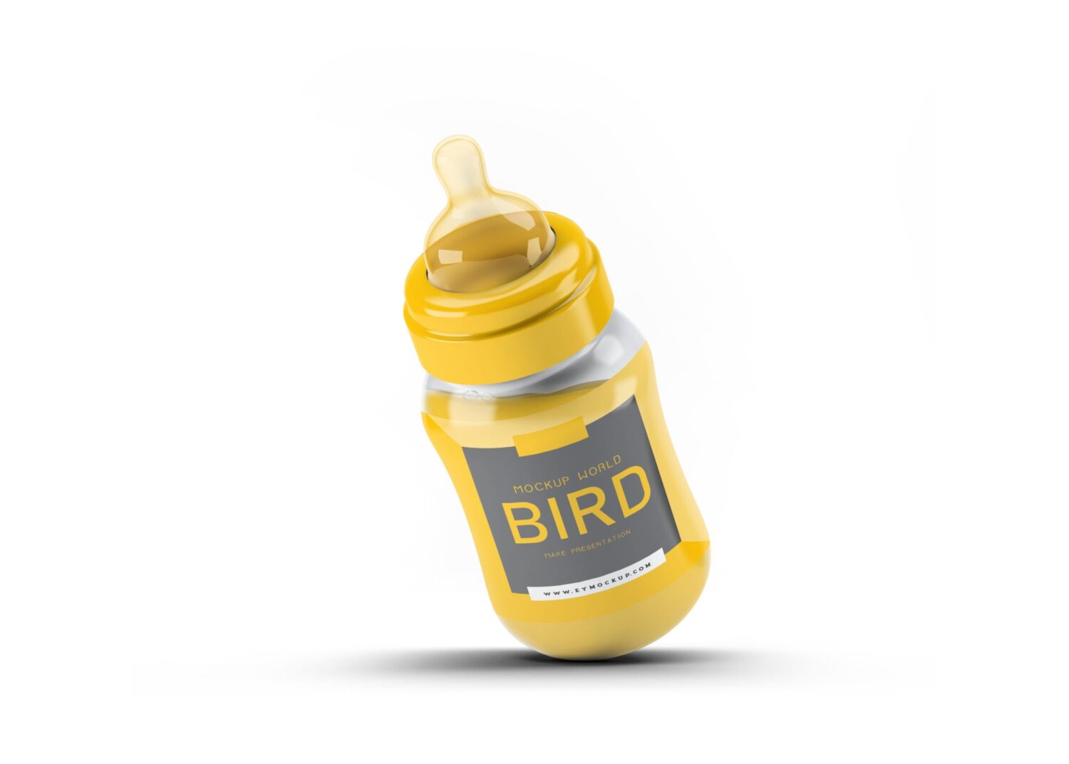 New Baby Bottle Label Mockup