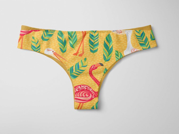 Flat Panties Design Mockup