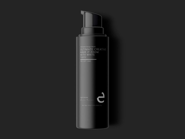 Airless bottle Label Mockup