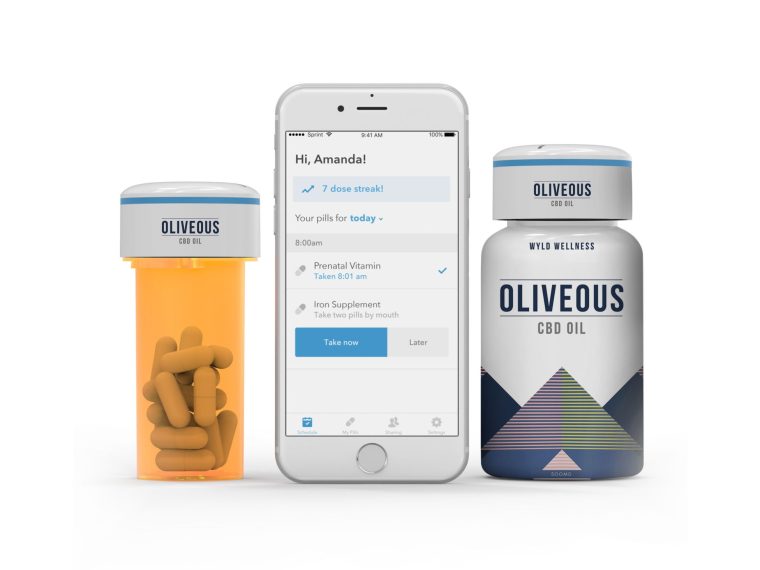 Modern Pill Bottle Label Mockup