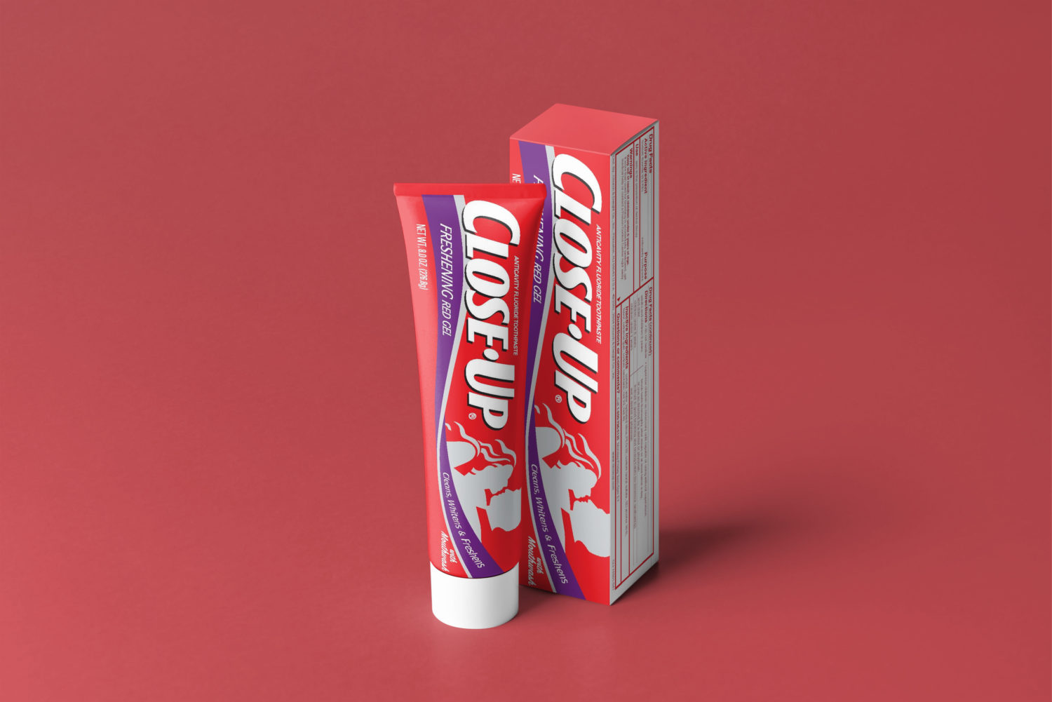 New Close-up Tooth Paste Packaging Mockup