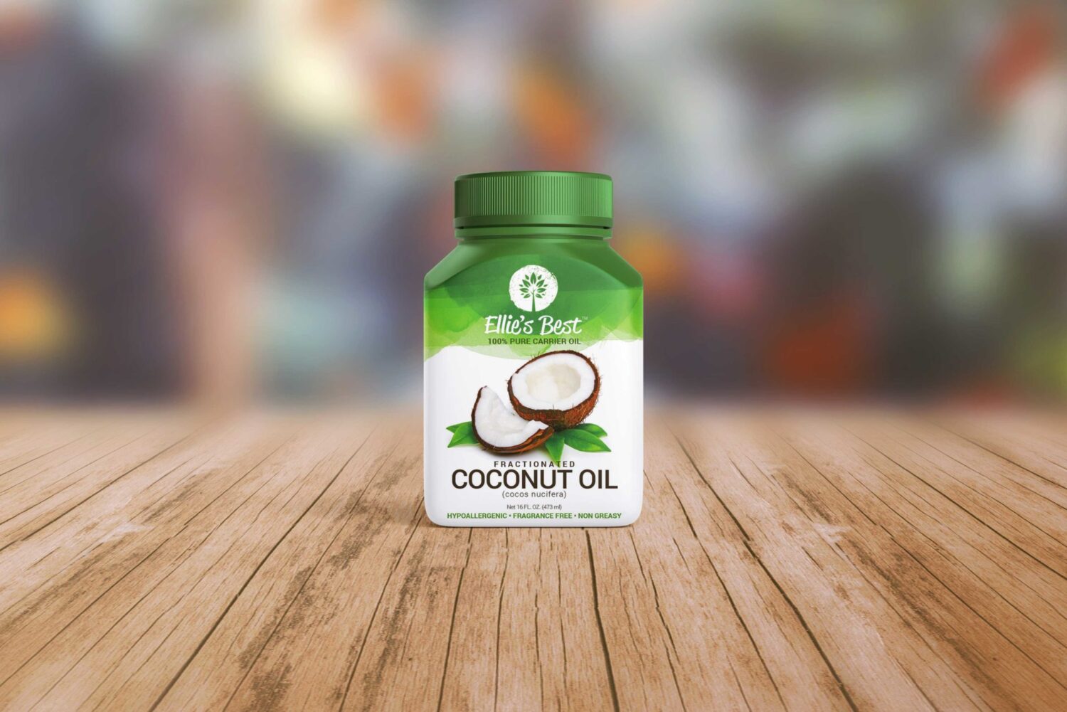 Coconut Oil Bottle Mockup