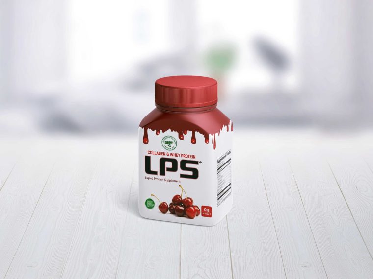 Apple Supplement Bottle Label Mockup