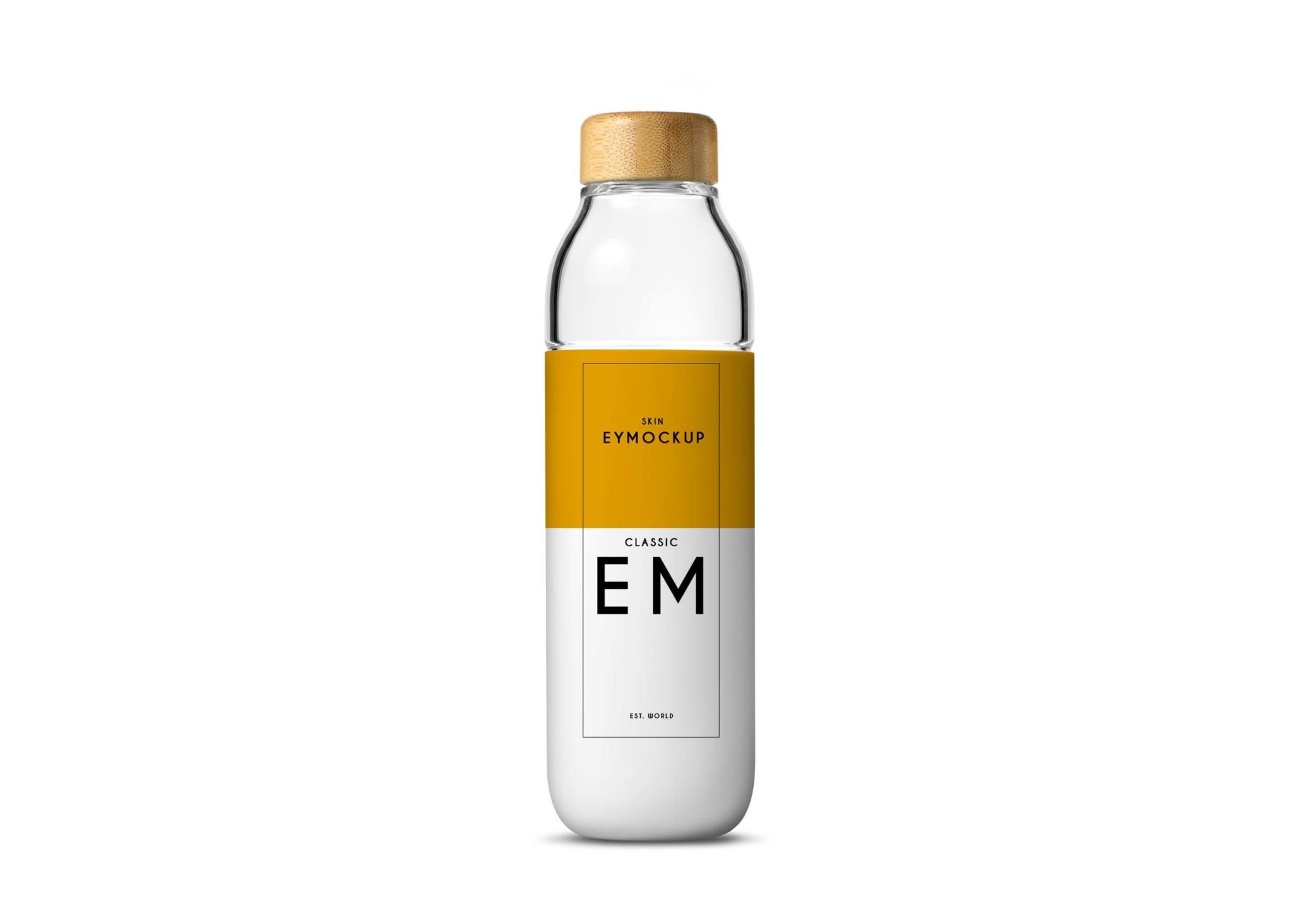 New Mineral Water Bottle Label Mockup