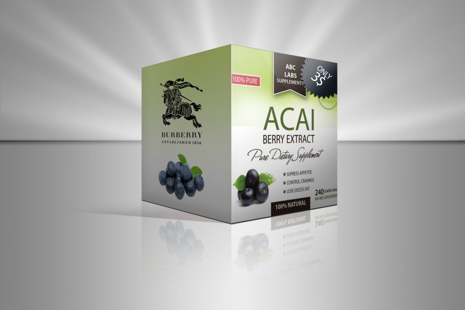 New Shine Box Packaging Mockup