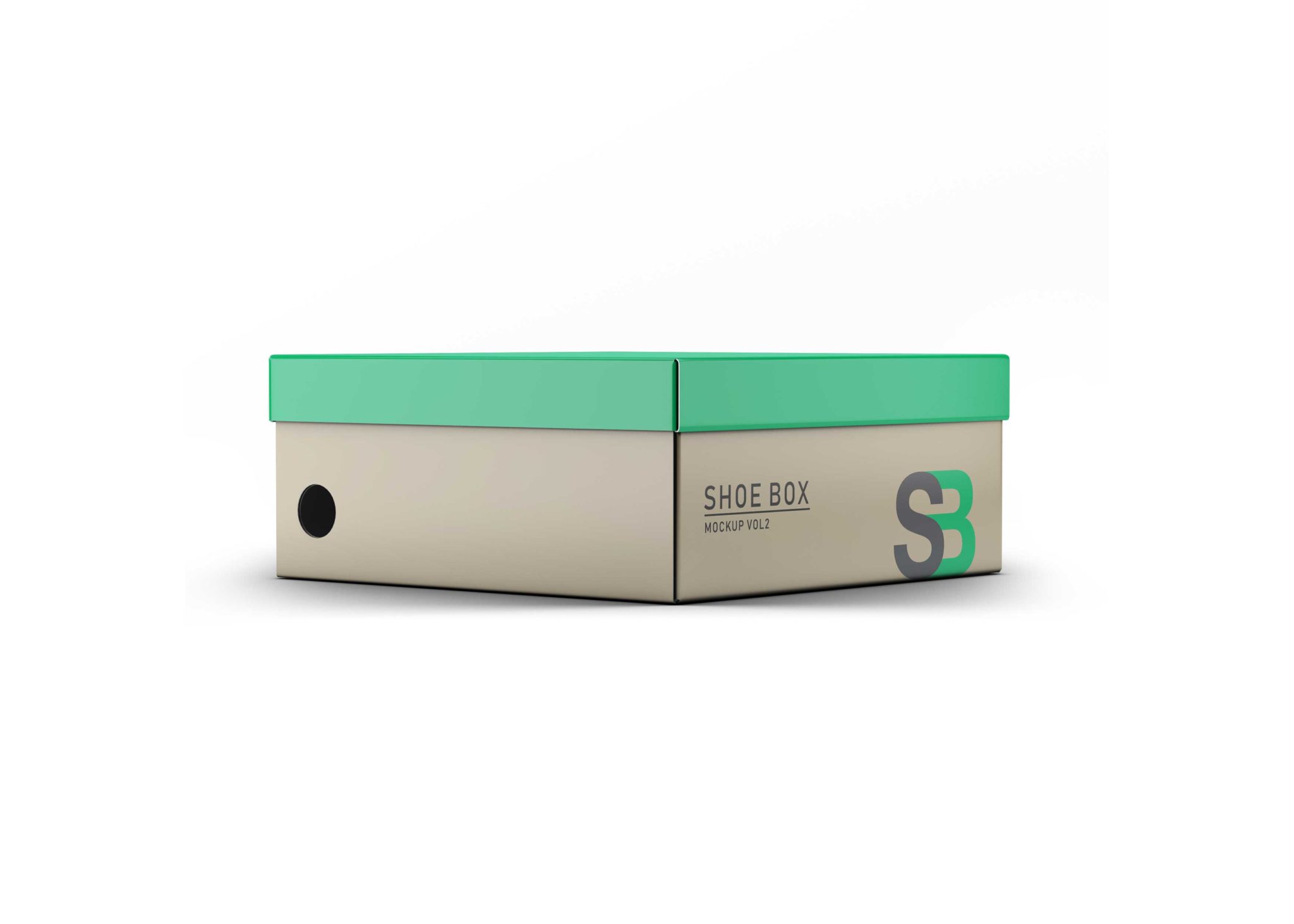 Shoes Box Label Packaging Mockup