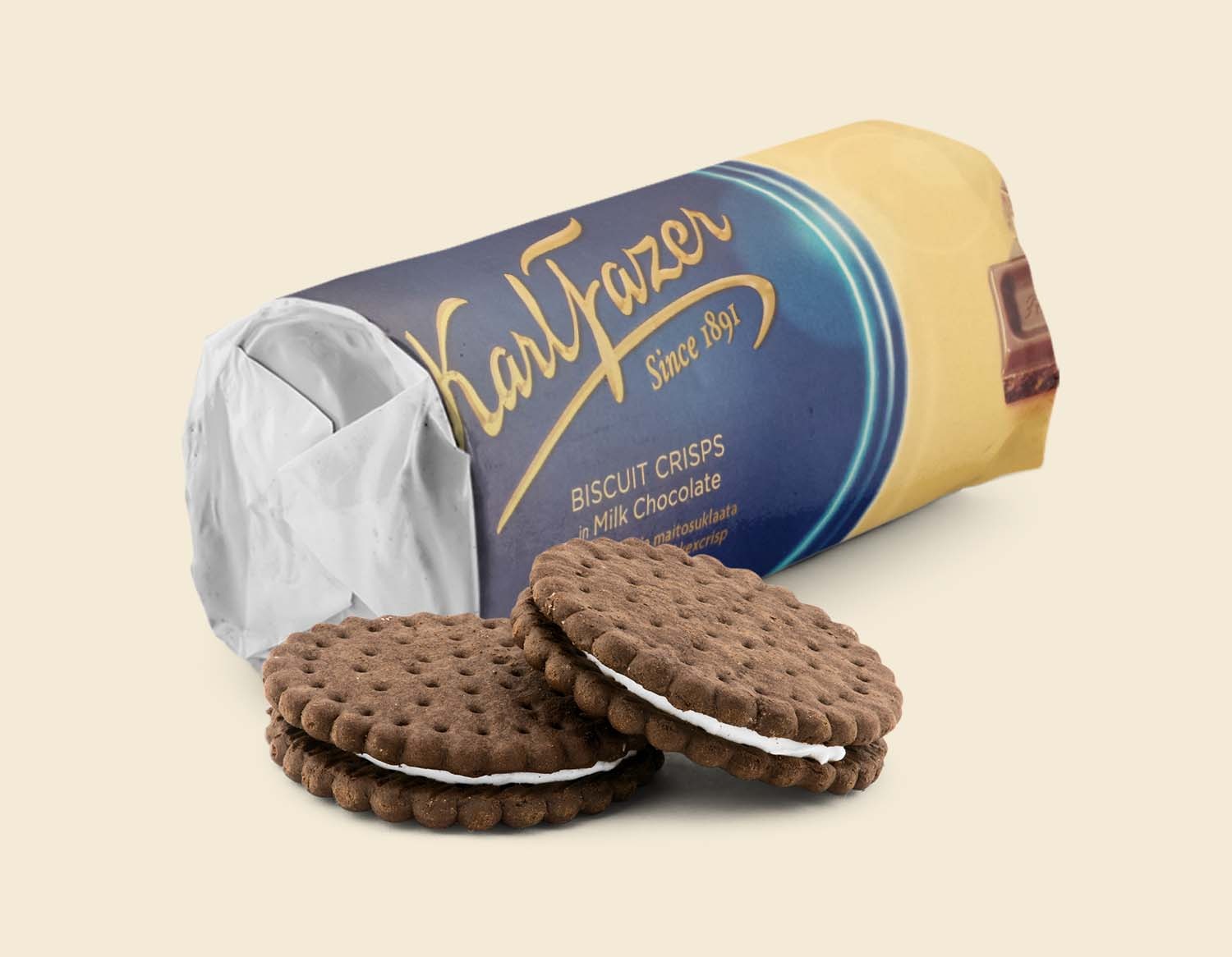Premium Choco Cream Biscuit Mockup