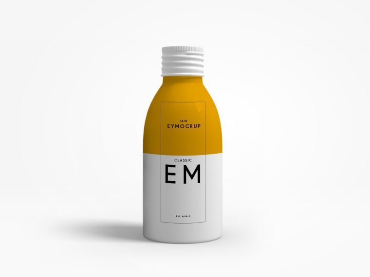 Premium Cough Syrup Liquid Medicine Mockup