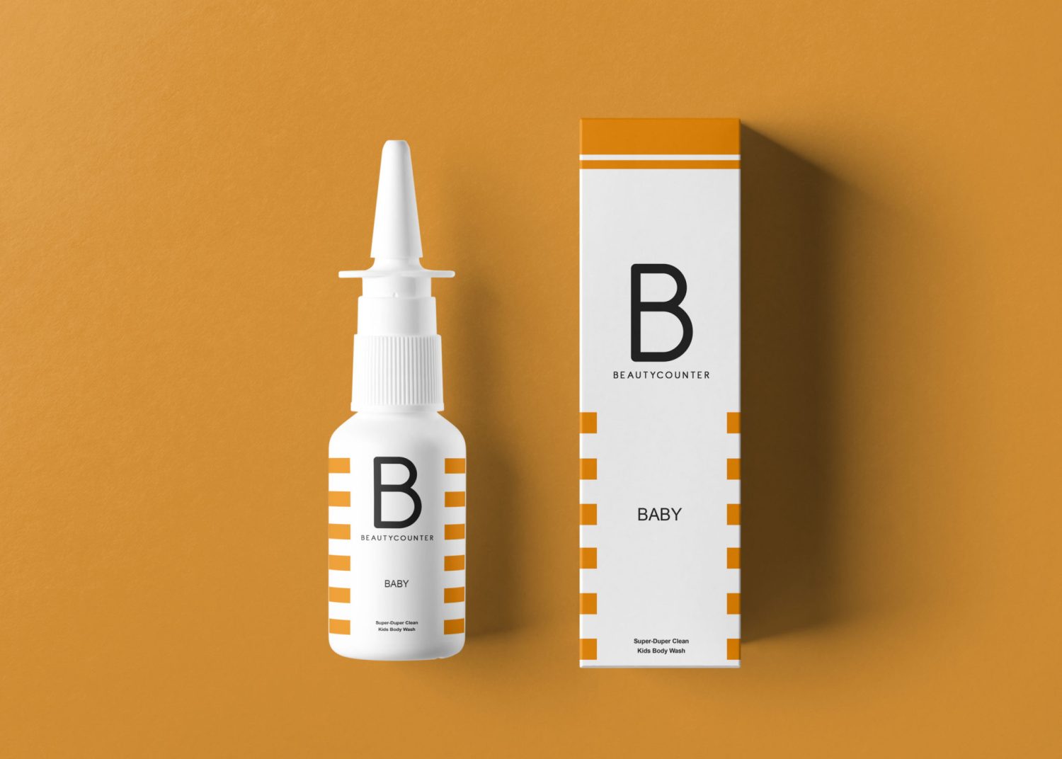 Nose Droplet Packaging Mockup