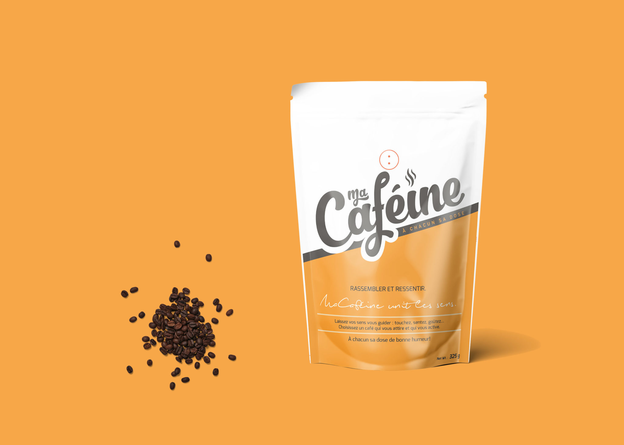 Coffee Beans Collection Pouch Mockup