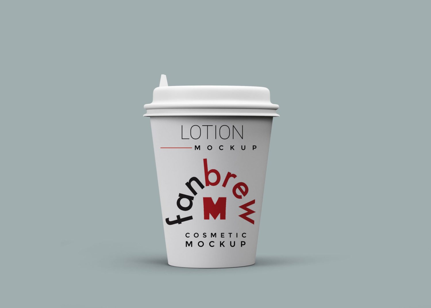 Coffee Plastic Glass Mockup