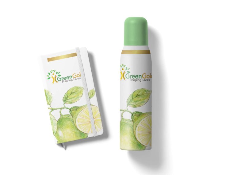 Deodorant Bottle Label Presentation Mockup