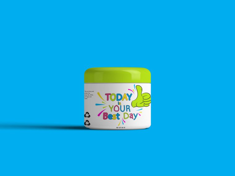 New Body Scrub Packaging Mockup