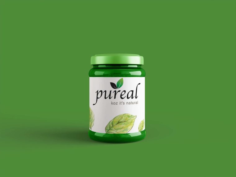 New Pineapple Jam Jar Label Mockup