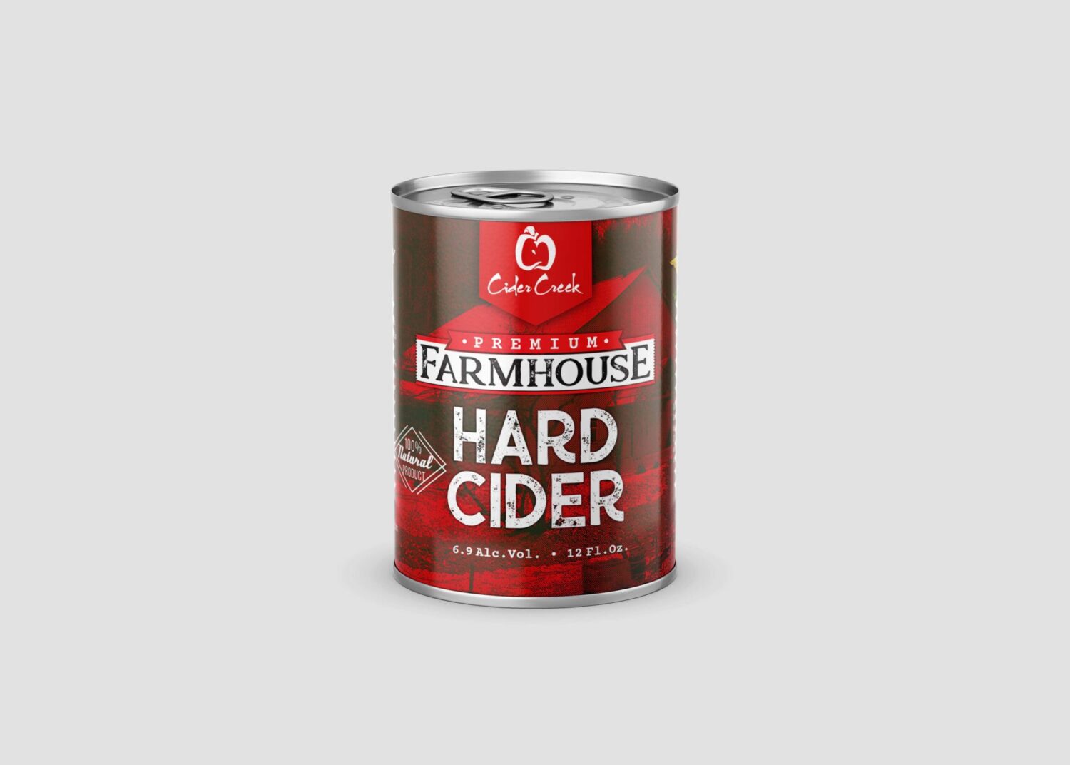 New Tin Cider Can Label Mockup