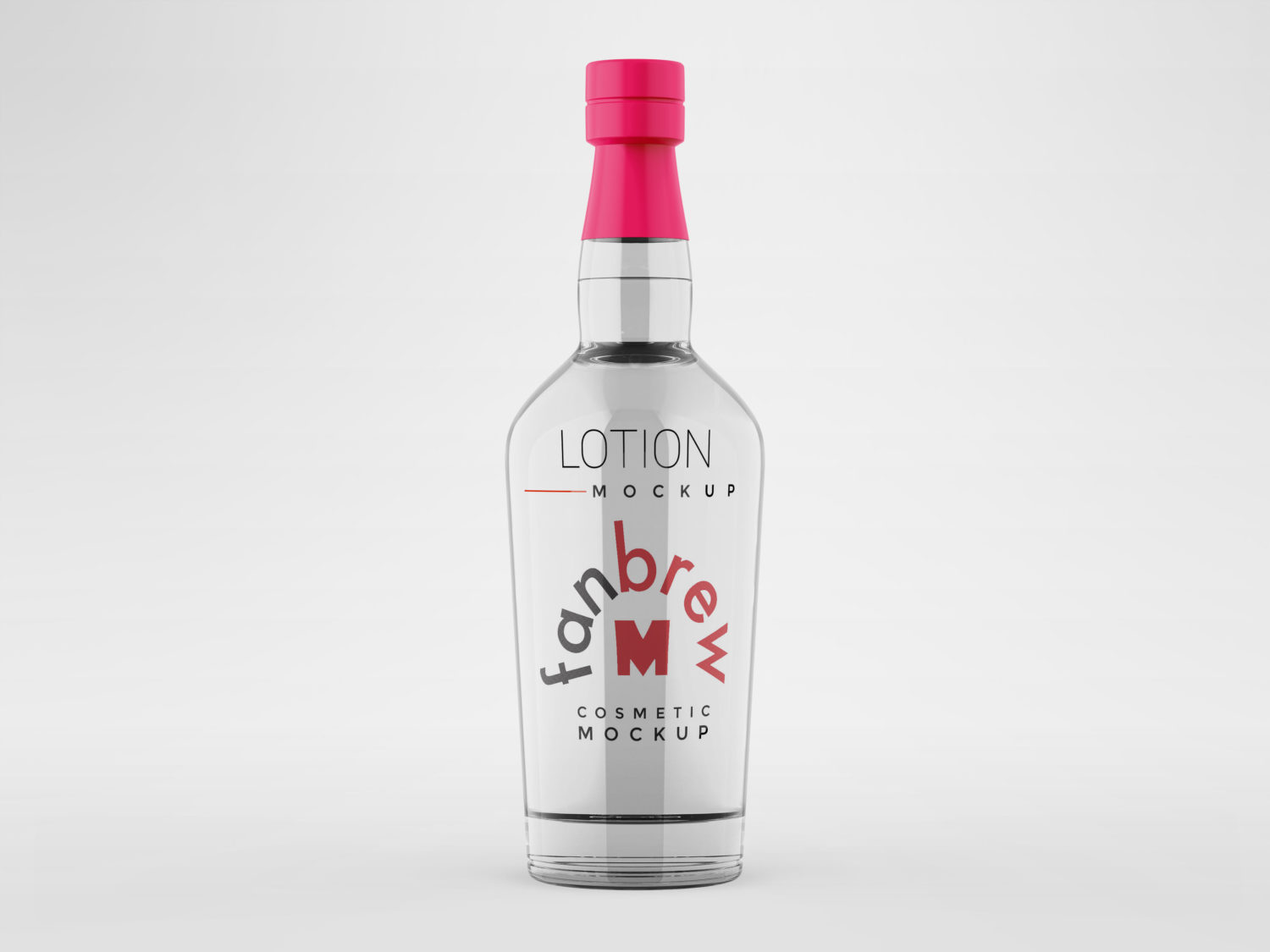 Download New Transparent Vodka Bottle Mockup