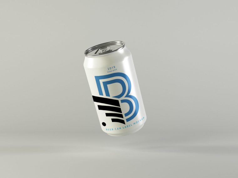 Premium New Beer Can Mockup