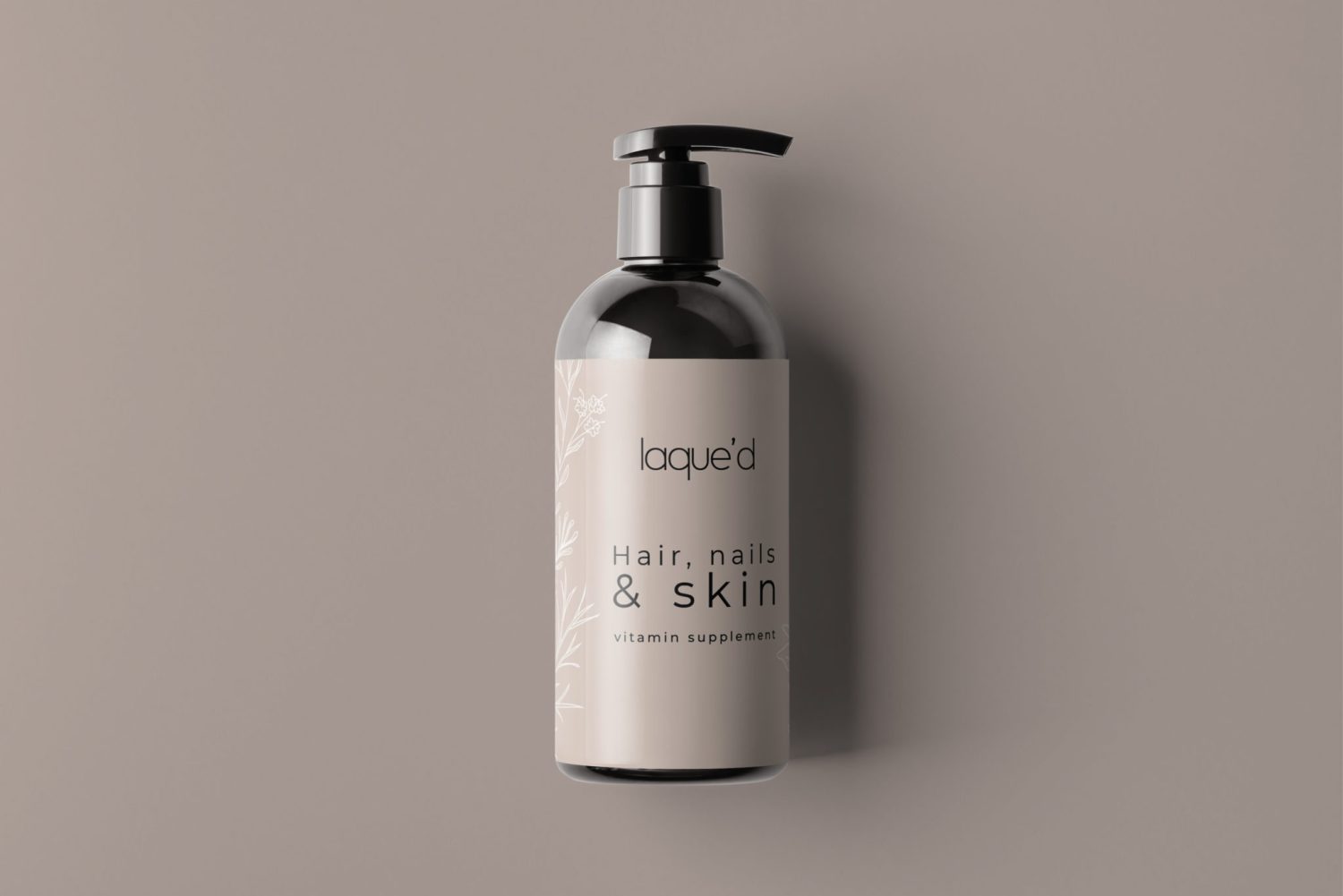 Salon Hair Oil Spray Bottle Label Mockup